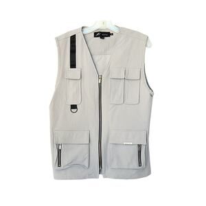MAUVAIS Men's Cargo Vest - Grey - S
